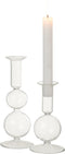 J-Line kaarshouder Ballen - glas - transparant - large