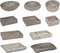 vidaXL - Gootsteen - 30x30x13 - cm - marmer - grijs