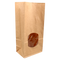 Klika - Zak | Blokbodemzak | Papier + PP | 115/ 72x246mm | bruin | 400 stuks