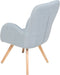 BJARN - Fauteuil - Blauw - Polyester