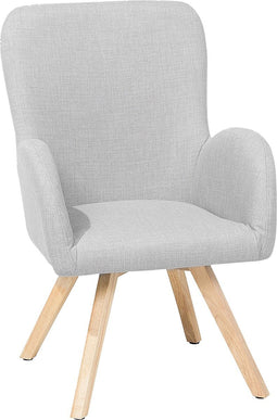 BJARN - Fauteuil - Grijs - Polyester