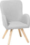 BJARN - Fauteuil - Grijs - Polyester