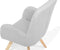 BJARN - Fauteuil - Grijs - Polyester
