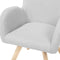 BJARN - Fauteuil - Grijs - Polyester