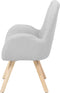 BJARN - Fauteuil - Grijs - Polyester