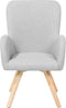 BJARN - Fauteuil - Grijs - Polyester