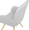 BJARN - Fauteuil - Grijs - Polyester