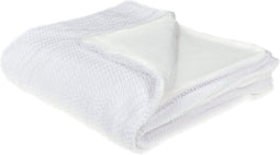 BJAS - Plaid - Wit - 200 x 220 cm - Polyester