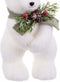 Christmas Kerstversiering Wit Multicolour Plastic Polyfoam Weefsel Beer 13 X 15 X 30 Cm