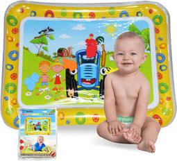 Tenify Waterspeelmat - Opblaasbaar - Tummy Time - Geel