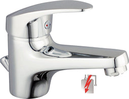 SCHÜTTE Orazi Wastafelkraan voor Waterverwarmer met vrije Uitloop - lage Druk - Mengkraan - met Waste - Chroom