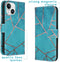 iMoshion Hoesje Geschikt voor iPhone 15 Hoesje - iMoshion Design Softcase Bookcase - Blauw / Blue Graphic