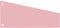 100 x Scheidingsstrook Oxford trapezium 240x105/55mm 190gr roze