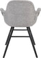 Zuiver Albert Kuip Soft Eetkamerstoelen armleuning Grijs - Set van 2