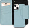 Selencia Hoesje Geschikt voor iPhone 13 Hoesje Met Pasjeshouder - Selencia Surya 2-in-1 Uitneembare Vegan Lederen Bookcase - Blauw