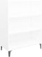vidaXL - Dressoir - 69,5x32,5x90 - cm - bewerkt - hout - wit
