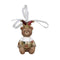 Kerstversiering DKD Home Decor Hars dieren (4,5 x 4 x 7 cm) (6 Stuks)