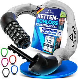 NEXTCOVER® LockOne - Fietsslot - 5-cijferige combinatiecode - 90 cm