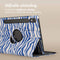 imoshion Tablet Hoes - Geschikt voor Samsung Galaxy Tab S9 11.0 inch - 360° Draaibare Design Bookcase 2.0 - White Blue Stripes
