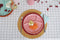 CABANAZ - bord, keramiek, FONDUE PLATE, roze