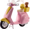 Barbie Scooter Met Hondje - Poppen Scooter Roze