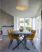 House Nordic Middelfart Eetkamerstoel Velvet Geel - Set van 2
