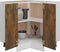 vidaXL - Keukenkastje - Lyon - 75,5x75,5x81,5 - cm - bewerkt - hout - gerookt - eikenkleur