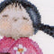 Thea Gouverneur - Borduurpakket met telpatroon - 547A - Voorgesorteerde DMC Garens - Kokeshi-poppen - Aida - 16 cm x 22 cm - DIY Kit