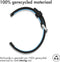 imoshion Siliconen sport bandje - Universeel 24 mm aansluiting - Zwart/Blauw