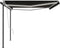 vidaXL - Luifel - automatisch - met - LED - en - windsensor - 5x3 - m - antracietkleurig