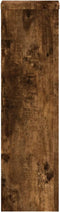 vidaXL - Plantenstandaards - 2 - st - 17x17x60 - cm - bewerkt - hout - gerookt - eiken