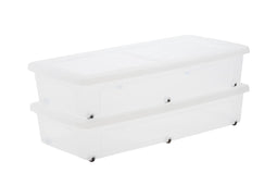 IRIS Clearbox Opbergbox - onder-het-bed - 35L - Set van 2 (2 stuks)