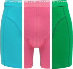 Björn Borg heren basic 3P blauw / roze / groen