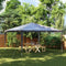 vidaXL - Partytent - professioneel - 90 - g/m² - 4x4 - m - antraciet