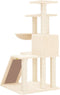 vidaXL - Kattenmeubel - met - sisal - krabpalen - 94 - cm - crèmekleurig