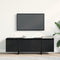vidaXL - TV - Kast - Zwart - Eiken - 120x30x40,5 - cm - Gemaakt - van - Hout