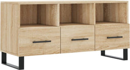 vidaXL - Tv-meubel - 102x36x50 - cm - bewerkt - hout - sonoma - eikenkleurig