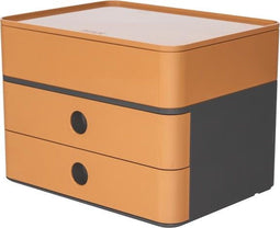 HAN smart-box plus - ALLISON - 2 lades + box - oranje/bruin - HA-1100-83
