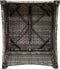 vidaXL - Ligbed - met - Kussen - Grijs - Poly - Rattan