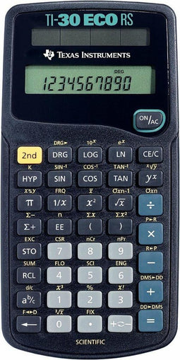 Texas Instruments TI-30 eco RS - Wetenschappelijke rekenmachine - Werkt op zonne-energie