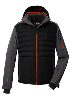 Killtec KSW 72 - Ski Jas Heren - 10.000 mm waterdicht - Zwart/Grijs - Maat S