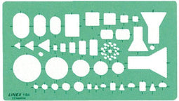 Tekensjabloon Linex elektro symbolen