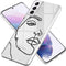 iMoshion Hoesje Geschikt voor Samsung Galaxy S21 Plus Hoesje Siliconen - iMoshion Design hoesje - Transparant / Zwart / Line Art Woman Black