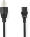 Nedis CEGL11500BK20 - Voedingskabel US-stekker - 200cm - Zwart
