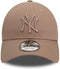 New Era - New York Yankees League Essential Pastel Brown 9FORTY Adjustable Cap