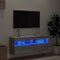 vidaXL - Tv-wandmeubel - met - LED-verlichting - 100x30x40 - cm - grijs - sonoma