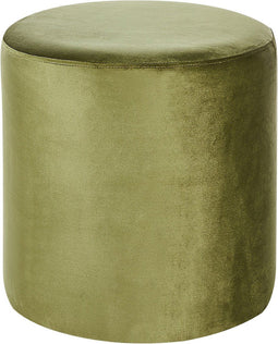 LOVETT - Poef - Olijfgroen - Fluweel