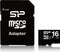 Silicon Power 16GB MicroSDHC Class10 UHS-1 - Geheugenkaart met SD-adapter - Zwart