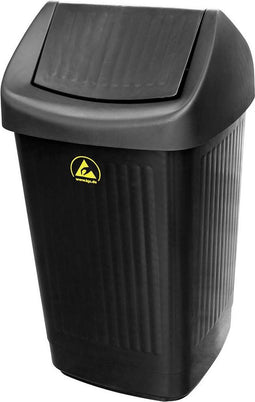BJZ A-35059 Prullenbak ESD 50 l (b x h x d) 360 x 650 x 360 mm Kunststof Zwart 1 stuk(s)