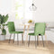 vidaXL - Eetkamerstoelen - 2 - st - fluweel - lichtgroen